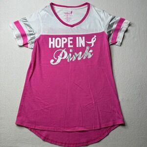 Susan G Komen Hope Breast Cancer Awareness Womens Pink Size Medium SS Tshirt